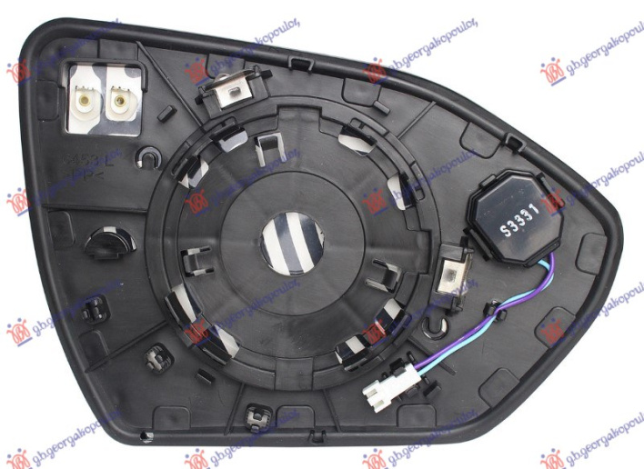 Xham për pasqyrë me ngrohje me këndi i vdekur (xham i lakuar)