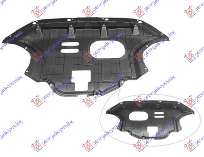 Mbrojtje/kapak nën motor (plastik)