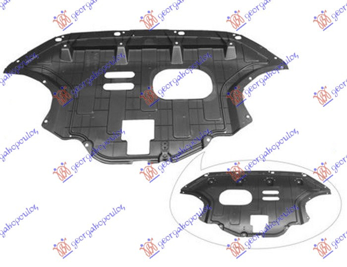 Mbrojtje/kapak nën motor (plastik)
