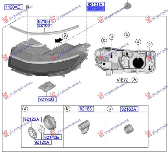 Fenerë FULL LED (sistem adaptues për ndriçim (afs) (Origjinal)