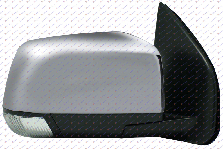 Pasqyrë elektrike krom (me LED drita pulsuese) (xham i lakuar)