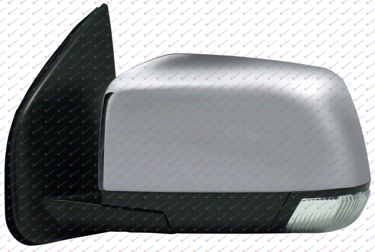 Pasqyrë elektrike (elektrik-me palosje) krom (me drita pulsuese LED) (xham i lakuar)