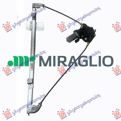 Ngritës/rregullator për dritaren e përparme elektrik (me motor) (me shinë individuale) (2 pinë) (А cilësi)