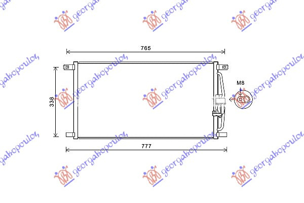Radiator i kondicionerit 4.0-4.2 PTRL (69.5x36x1.6)