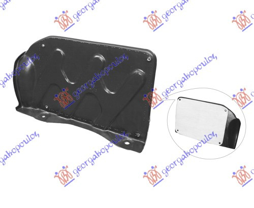 Mbrojtje/kapak nën motor e plastikës / anësore