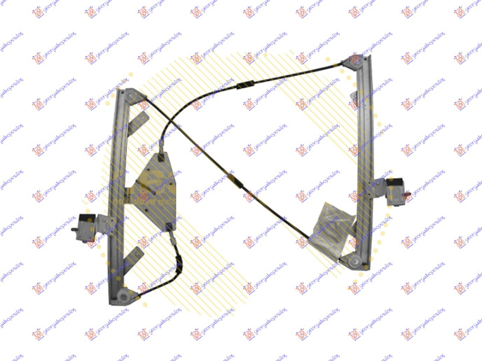 Ngritës/rregullator dritare elektrike (pa motor) 3 dyer (А cilësi)