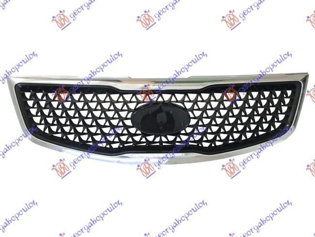 Maskë pvc/grilë me kornizë krom