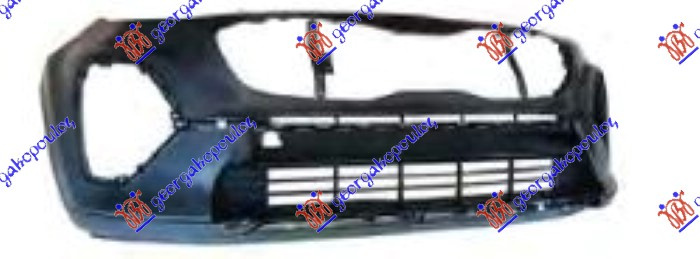 Parakolpi i përparmë me pvcMaskë/grilë fikse dhe spoiler (me hapje për shirit/unazë )