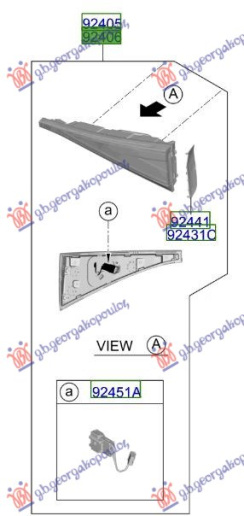 Drita stop e brendshme LED (Origjinal)