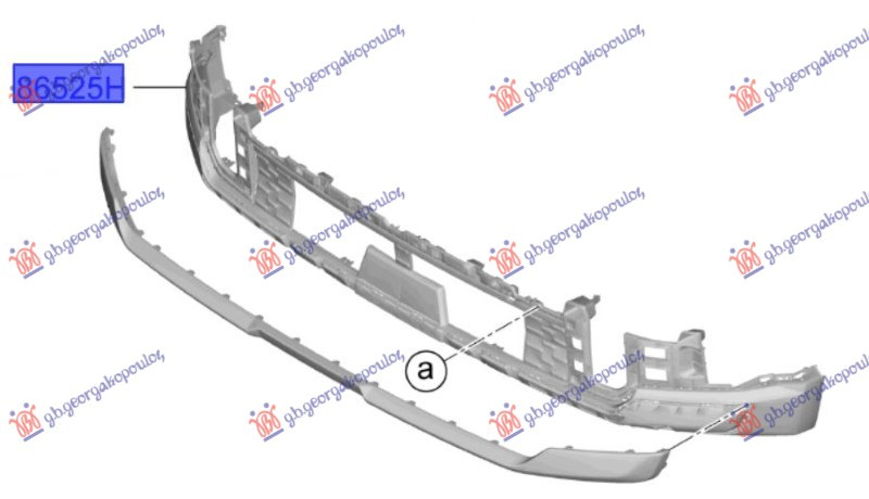 Parakolpi i përparëm i poshtëm (GT-LINE) (Origjinal)