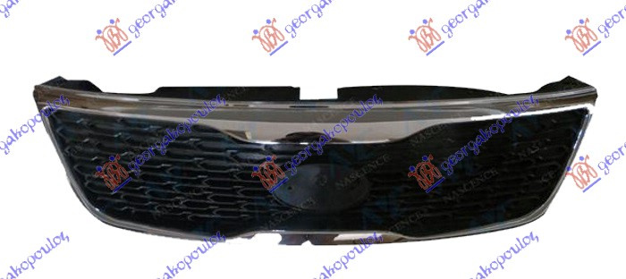 Maskë pvc/grilë (me kornizë krom)