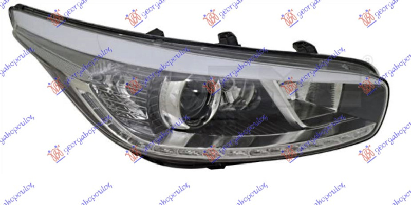 Fenerë elektrik me ngjyrë të zezë me LEDDritë ditore (E) (me motor) (DEPO)