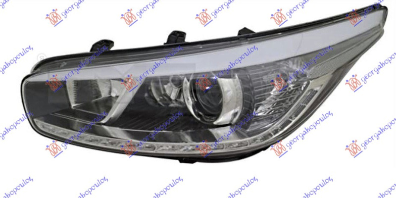 Fenerë elektrik me ngjyrë të zezë me LEDDritë ditore (E) (me motor) (DEPO)