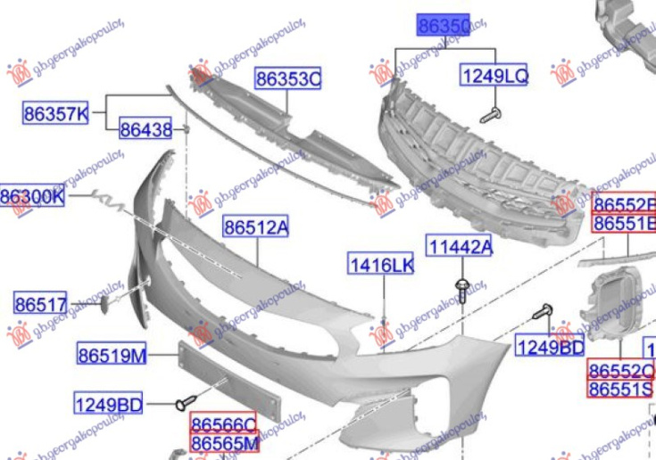 Maskë pvc/grilë (GT-LINE) (Origjinal)