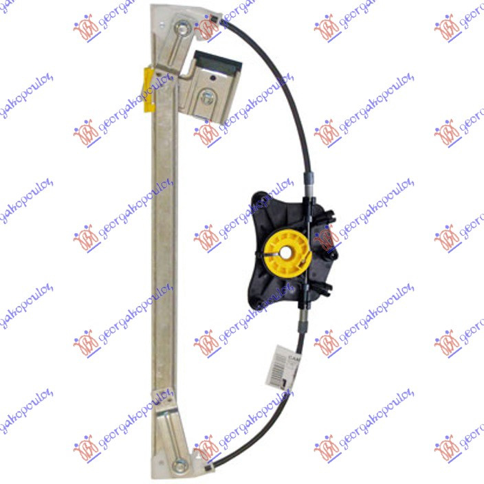Ngritës/rregullator për dritaren e pasme elektrik (pa motor)