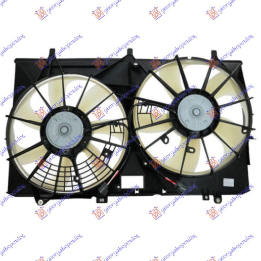 Ventilator komplet (dopio) 3.5 benzinë hibrid (375/375mm) (3 + 3 pinë)