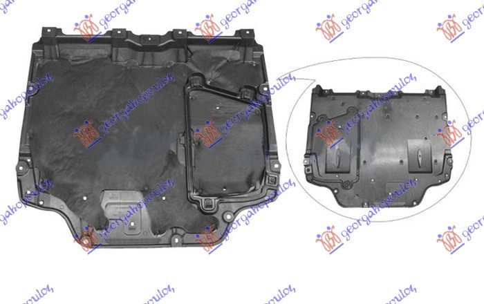 Mbrojtje/kapak nën motor (plastik)