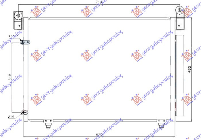 Radiator i kondicionerit 2.0-2.3-3.0i benzinë - 2.0 TDi dizel (670x460)