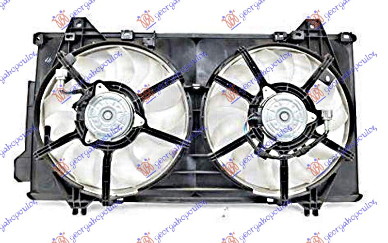 Ventilator komplet 2.0-2.4 benzinë (dopio)