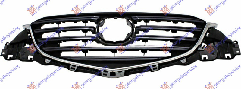 Maskë pvc/grilë komplet me shirit krom 15-