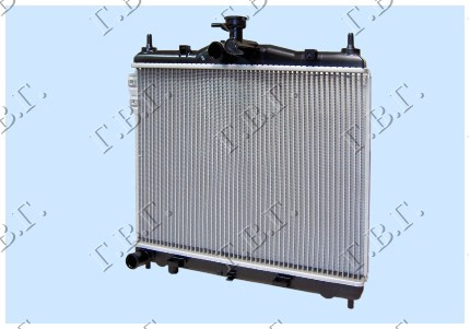 Radiator për motor 1.6CC (me/pa kondicioner) (50x38) (Ventilator 23cm