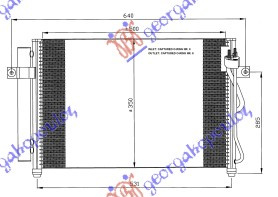 Radiator i kondicionerit 1.5 CRDi (51x35x18)