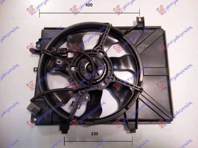 Ventilator komplet benzinë - dizel (me/pa kondicioner) (230mm)
