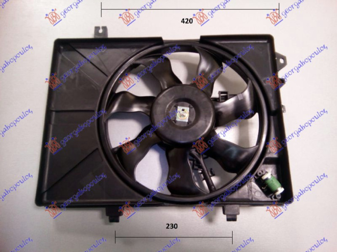 Ventilator komplet benzinë - dizel (me/pa kondicioner) (230mm)