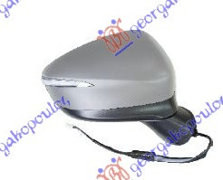 Pasqyrë elektrike me ngrohje (elektrik-me palosje) (gati për ngjyrosje) (me drita pulsuese) (8 pinë) (А cilësi) (xham i lakuar)