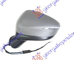 Pasqyrë elektrike me ngrohje (elektrik-me palosje) (gati për ngjyrosje) (me drita pulsuese) (8 pinë) (А cilësi) (xham asferik)