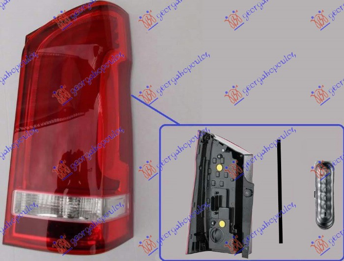 Dritë stop (derë e vetme) LED (HELLA)