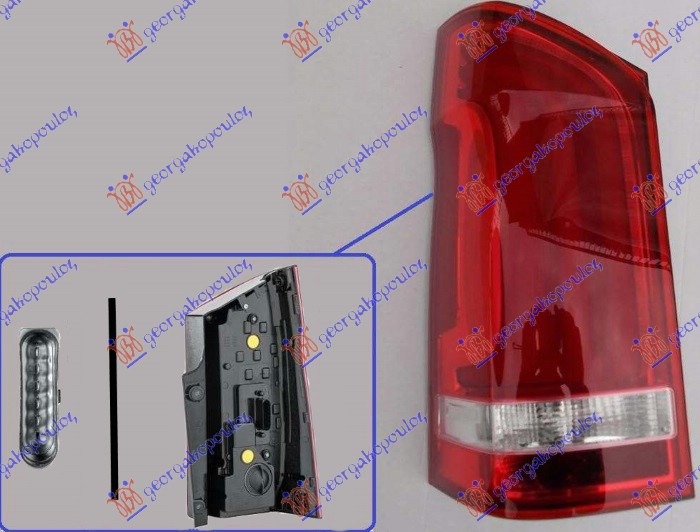 Dritë stop (derë e vetme) LED (HELLA)