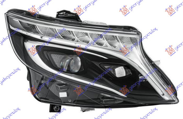 Fenerë FULL LED (sistem adaptues për ndriçim (afs) gri (HELLA)