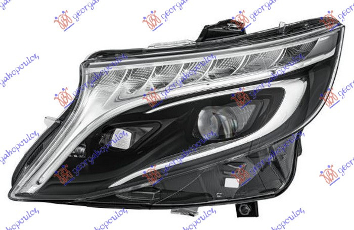 Fenerë FULL LED (sistem adaptues për ndriçim (afs) gri (HELLA)