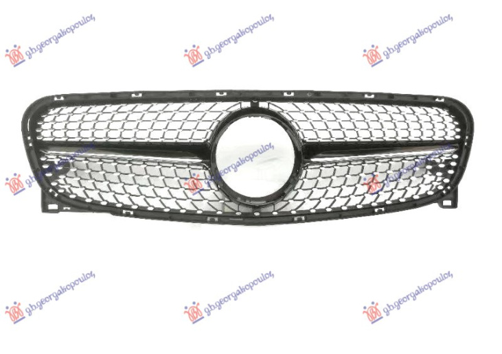 Maskë pvc/grilë komplet (diamont tipi) (me shirit me ngjyrë të zezë)