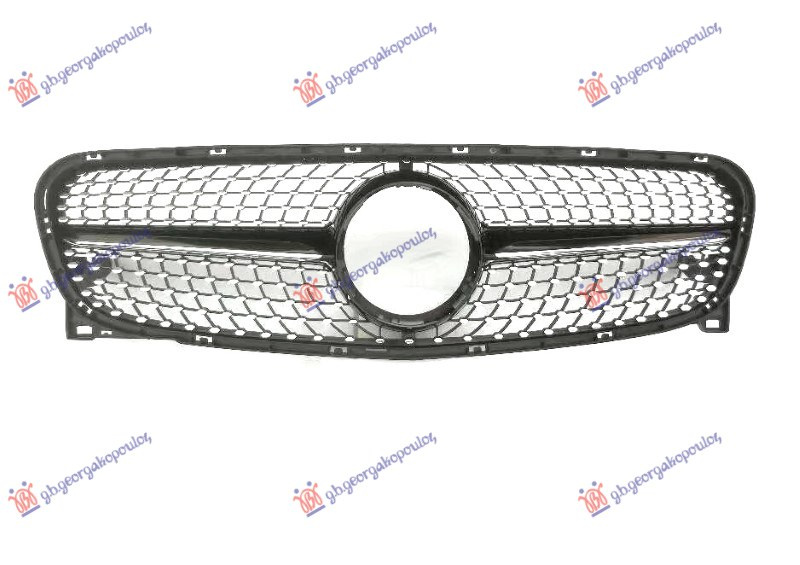 Maskë pvc/grilë komplet (diamont tipi) (me shirit me ngjyrë të zezë)