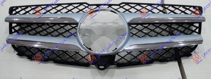 Maskë pvc/grilë komplet (krom/me ngjyrë të zezë) me kamerë