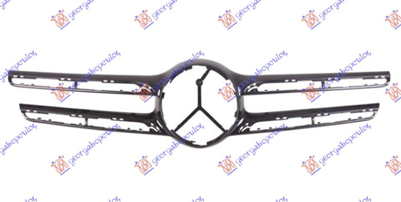 Maskë pvc/grilë e jashtme me ngjyrë të zezë (suv)