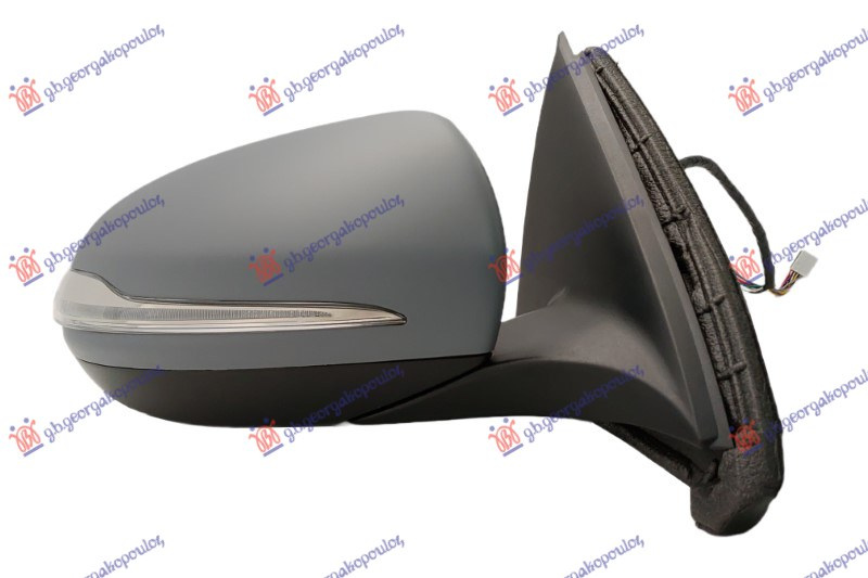 Pasqyrë elektrike me ngrohje (elektrik-me palosje) (gati për ngjyrosje) memorie (komplet) (me drita pulsuese + këndi i vdekur) (10 hapje 8 pinë + 10 hapje 7 pinë) (xham asferik)