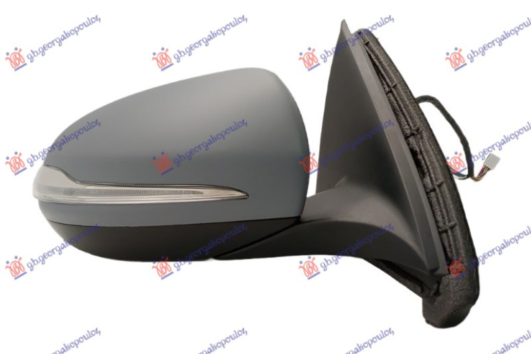 Pasqyrë elektrike me ngrohje (elektrike-me palosje) (gati për ngjyrosje) me memorie (komplet) ( me drita pulsuese + dritë e poshtme + me kënd të vdekur ) ( 10 hapje 8 pinë + 10 hapje 8 pinë) ( xham asferik)