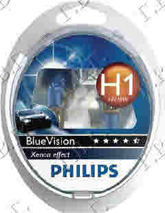 Drita kit H1 philips e ngjyrë e kaltër vis