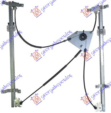 Ngritës/rregullator për dritaren e përparme elektrik (pa motor) (А cilësi)
