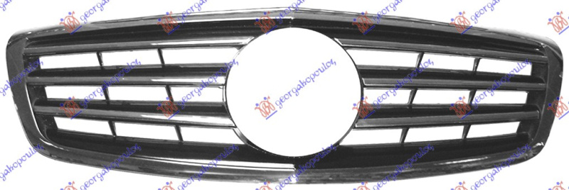 Maskë pvc/grilë -09 (AMG pamje) krom/me ngjyrë të zezë