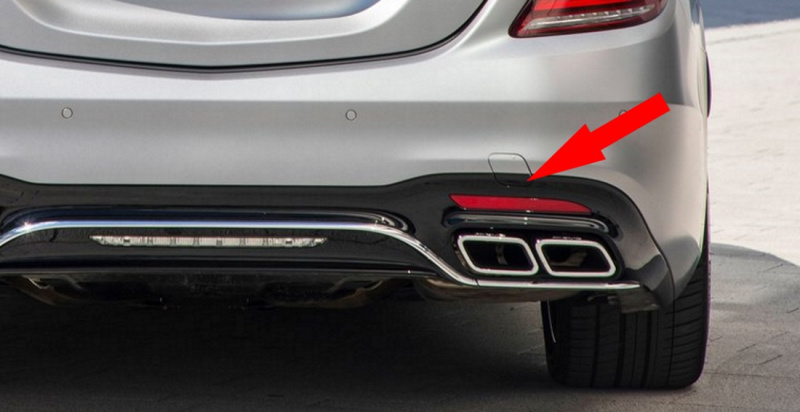 Kapak për çengel në parakolpin e pasëm (gati për ngjyrosje) (s63/s65/AMG)