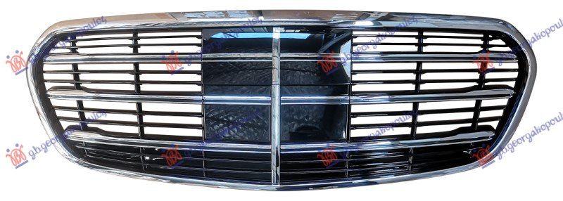 Maskë pvc/grilë krom/me ngjyrë të zezë (kornizë krom) (AMG)