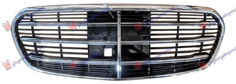 Maskë pvc/grilë krom/me ngjyrë të zezë (me kamerë +kornizë krom) (AMG)