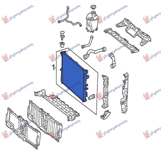 Radiator për motor 3.0 benzinë (645x500)