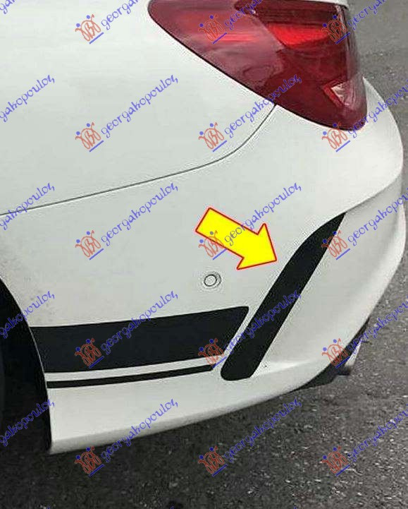 Grilë thithës ajri në parakolpin e pasme (cla45 AMG)