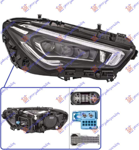 Fenerë FULL LED (sistem adaptues për ndriçim (afs) (pa logo) (HELLA)