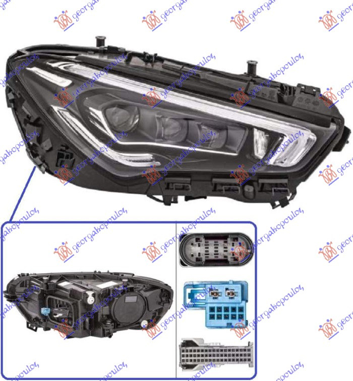 Fenerë FULL LED (sistem adaptues për ndriçim (afs) (pa logo) (HELLA)